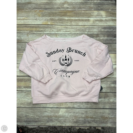 Sweater By Goodie Two Sleeves In Pink, Size: M