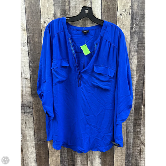 Top Short Sleeve By Torrid In Blue, Size: 3x