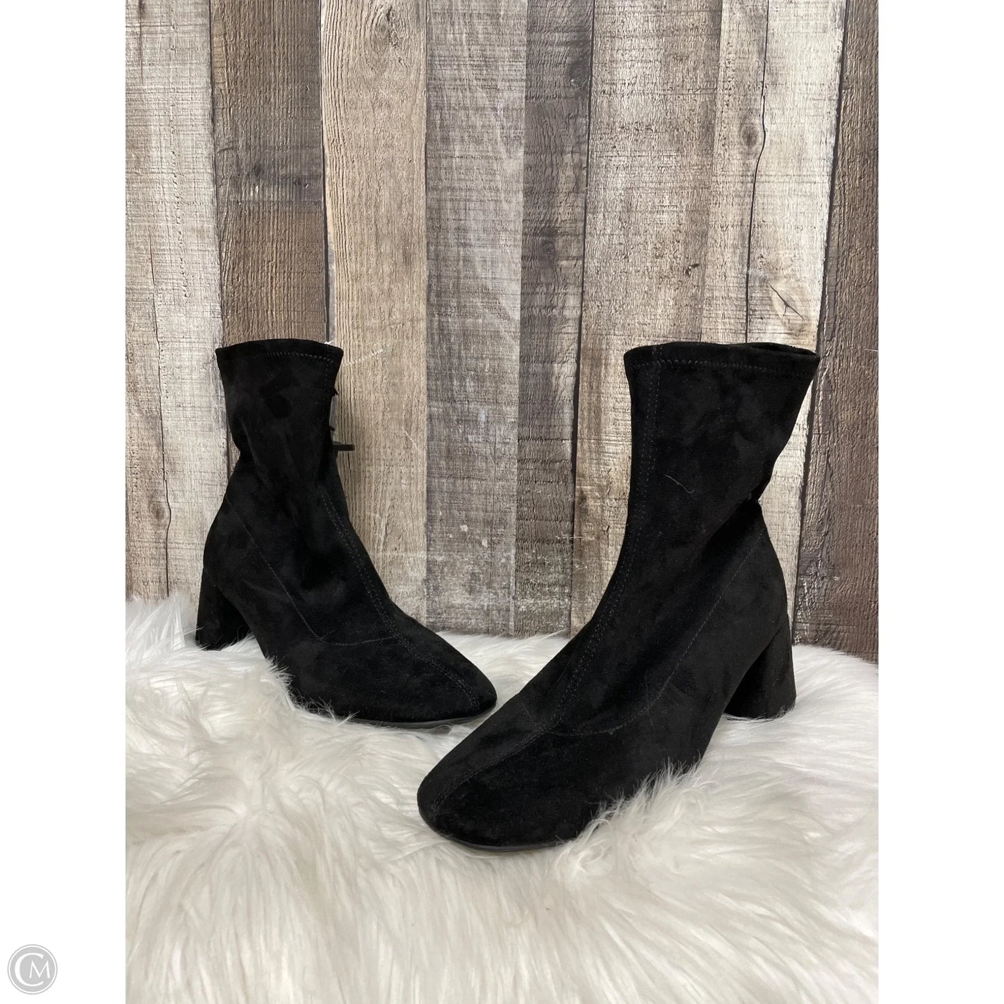 Boots Ankle Heels By A New Day In Black, Size: 10