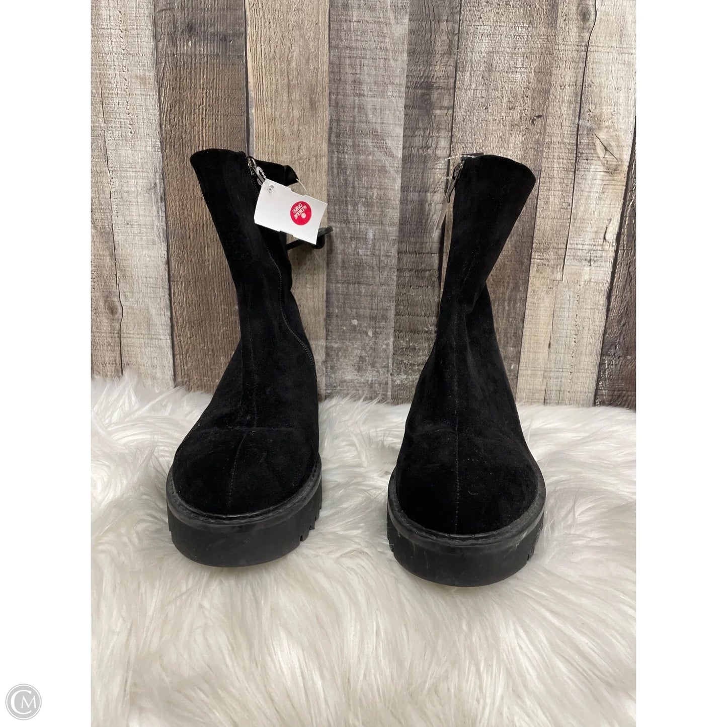Boots Ankle Flats By Cmc In Black, Size: 12