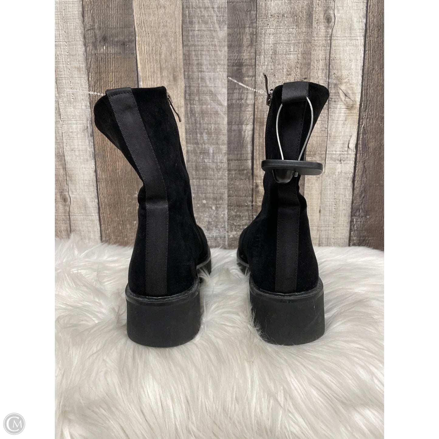Boots Ankle Flats By Cmc In Black, Size: 12