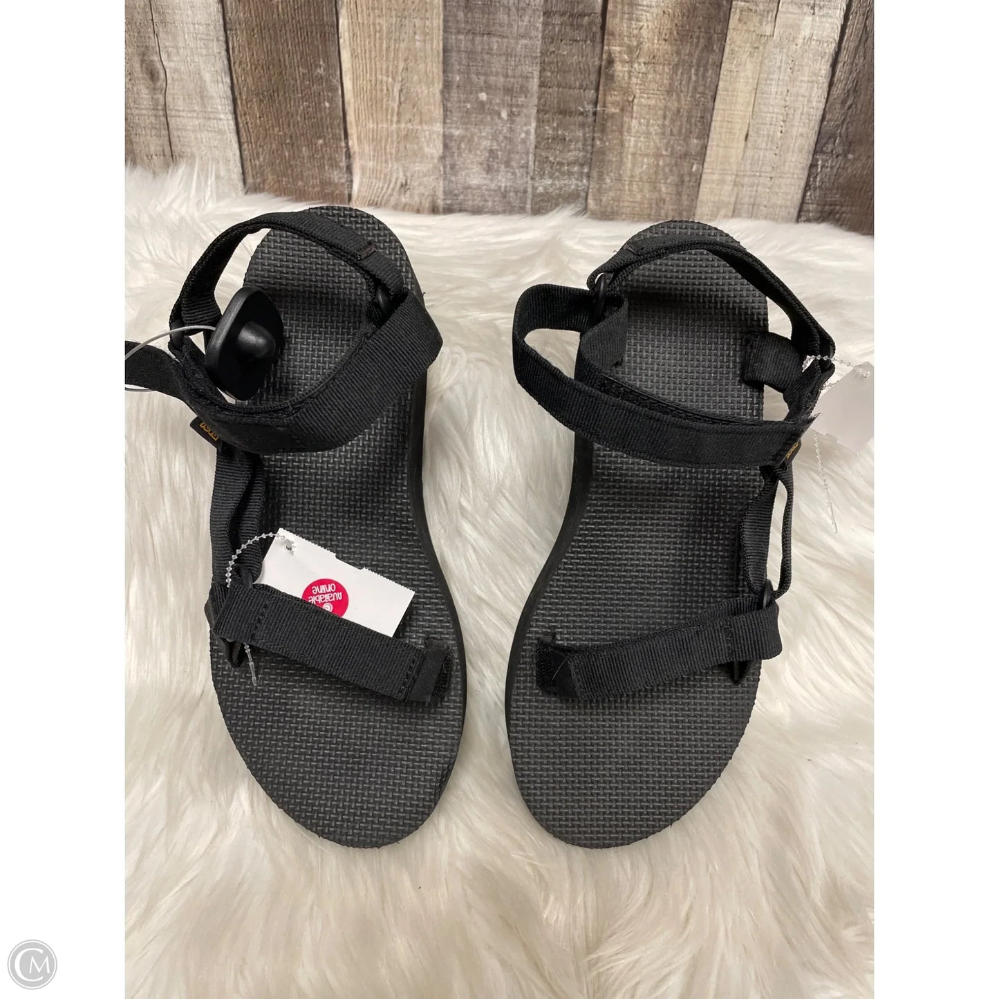 Sandals Heels Platform By Teva In Black, Size: 10