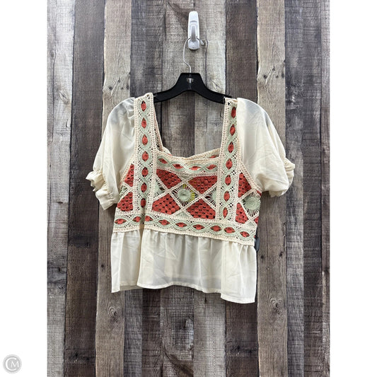 Top Short Sleeve By Shein In Multi-colored, Size: Osfm