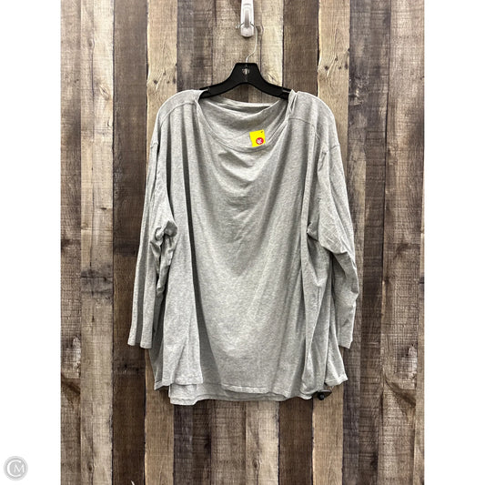 Athletic Top Long Sleeve Collar By Lululemon In Grey, Size: Xl