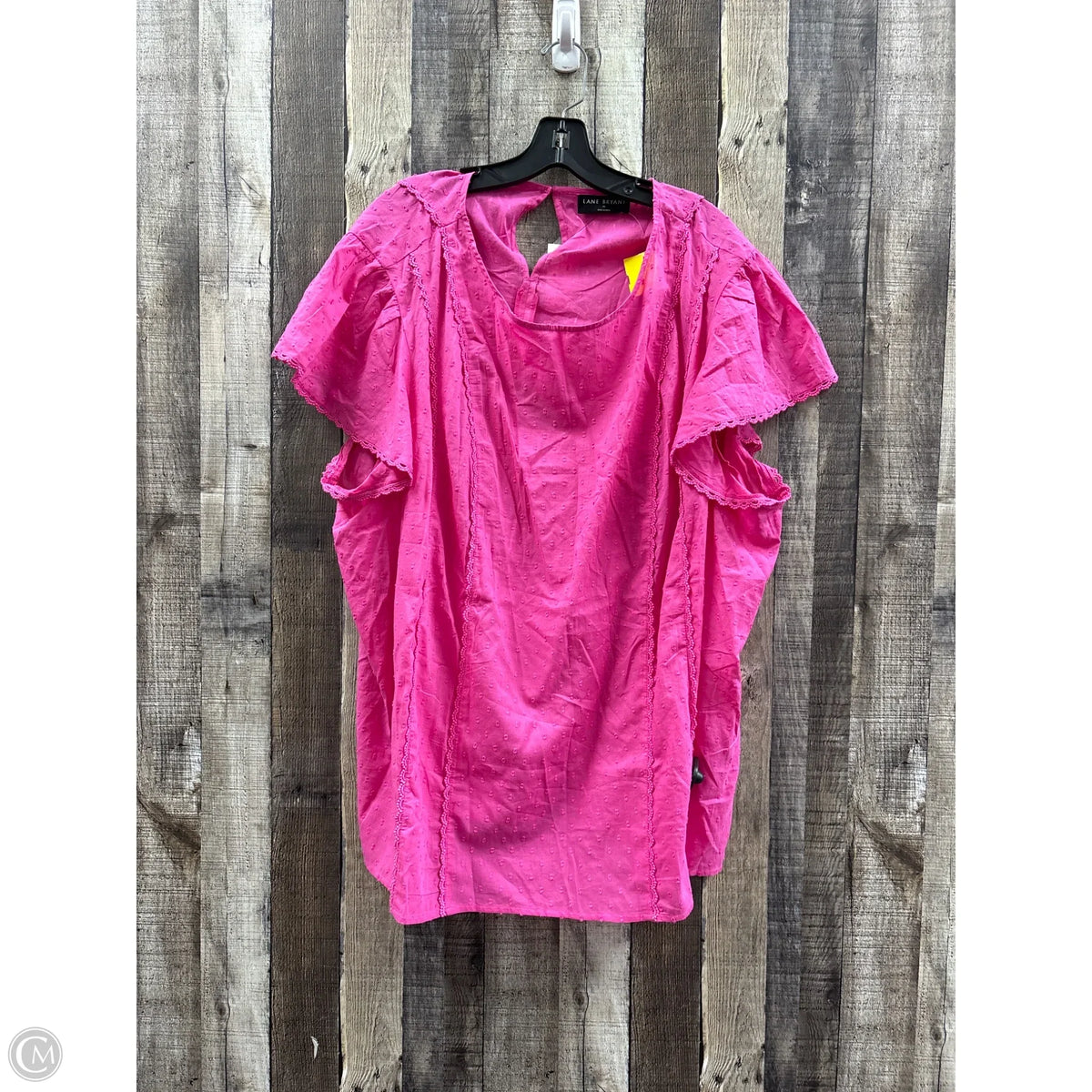 Top Short Sleeve By Lane Bryant In Pink, Size: 4x