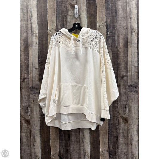 Sweatshirt Hoodie By Torrid In Ivory, Size: 4x
