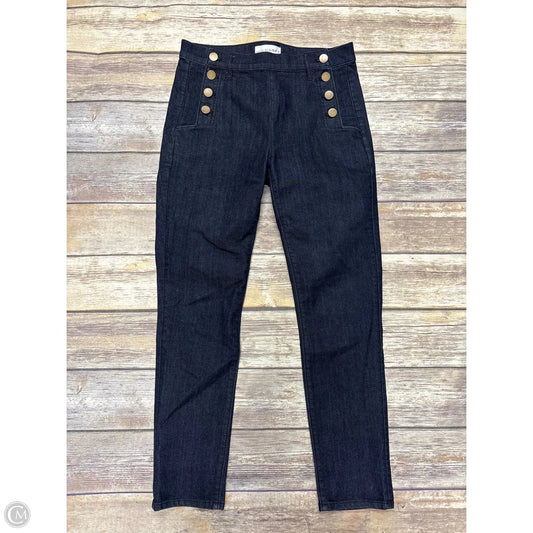 Jeans Skinny By Loft In Blue Denim, Size: 4