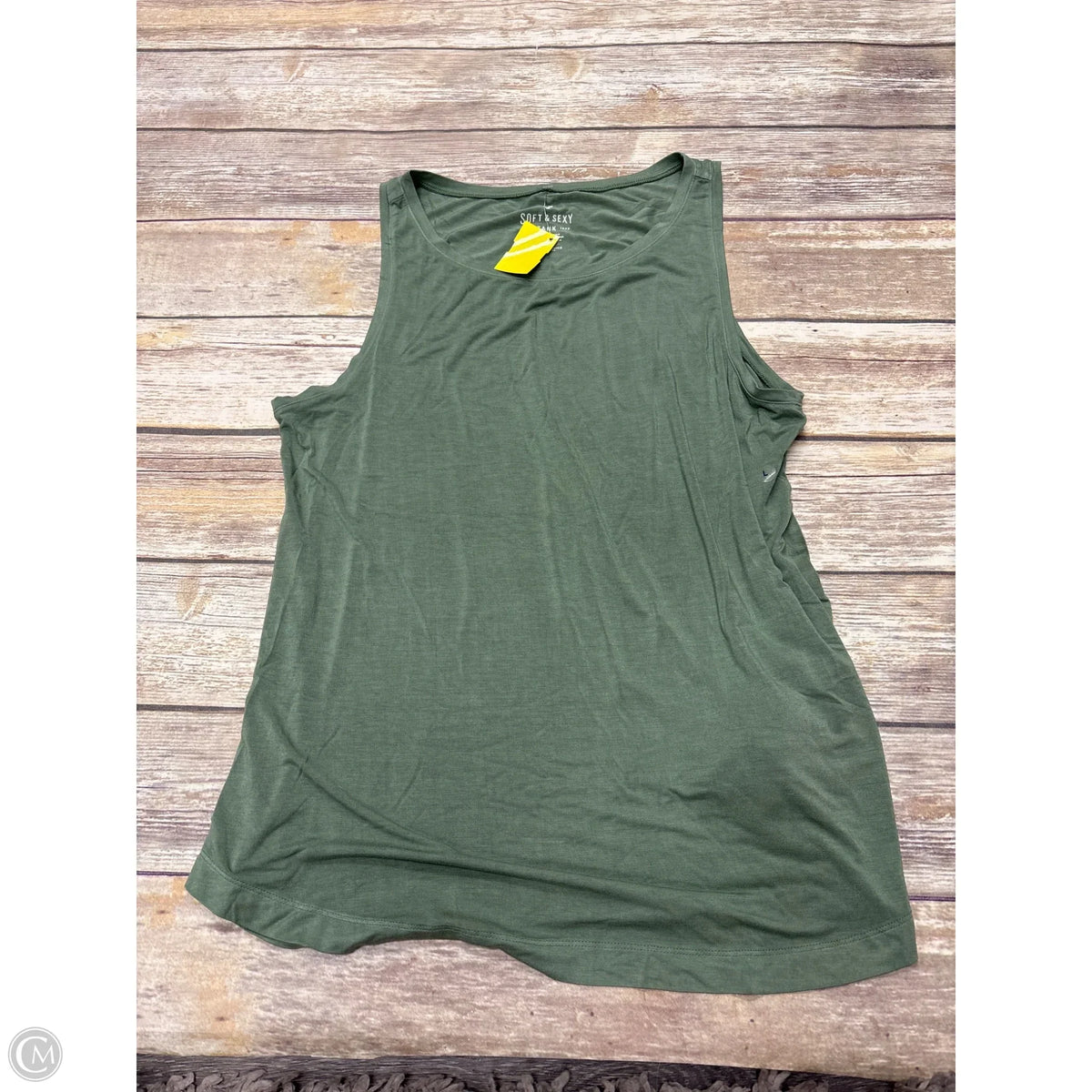 Tank Top By American Eagle In Green, Size: L