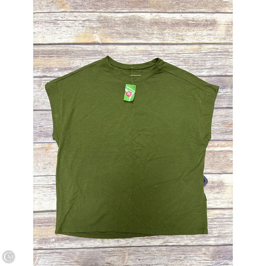 Top Short Sleeve Basic By Anthropologie In Green, Size: M