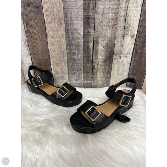 Sandals Heels Platform By Report In Black, Size: 9.5