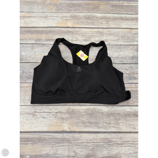 Athletic Bra By Reebok In Black, Size: 2x