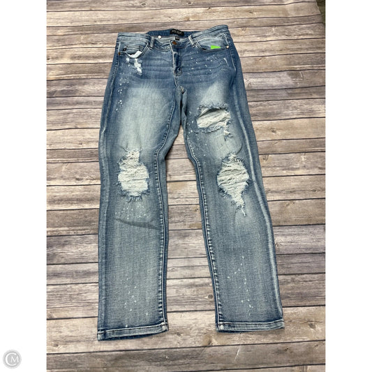 Jeans Skinny By Judy Blue In Blue, Size: 14