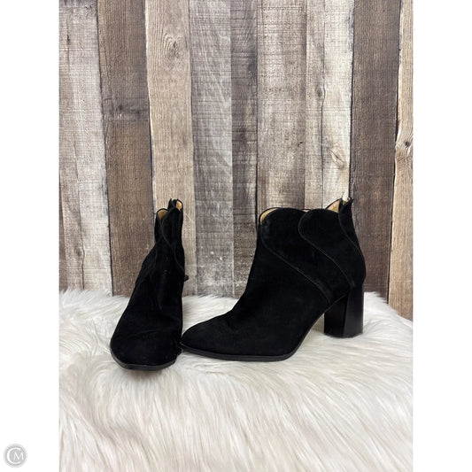 Boots Ankle Heels By Adrienne Vittadini In Black, Size: 9.5
