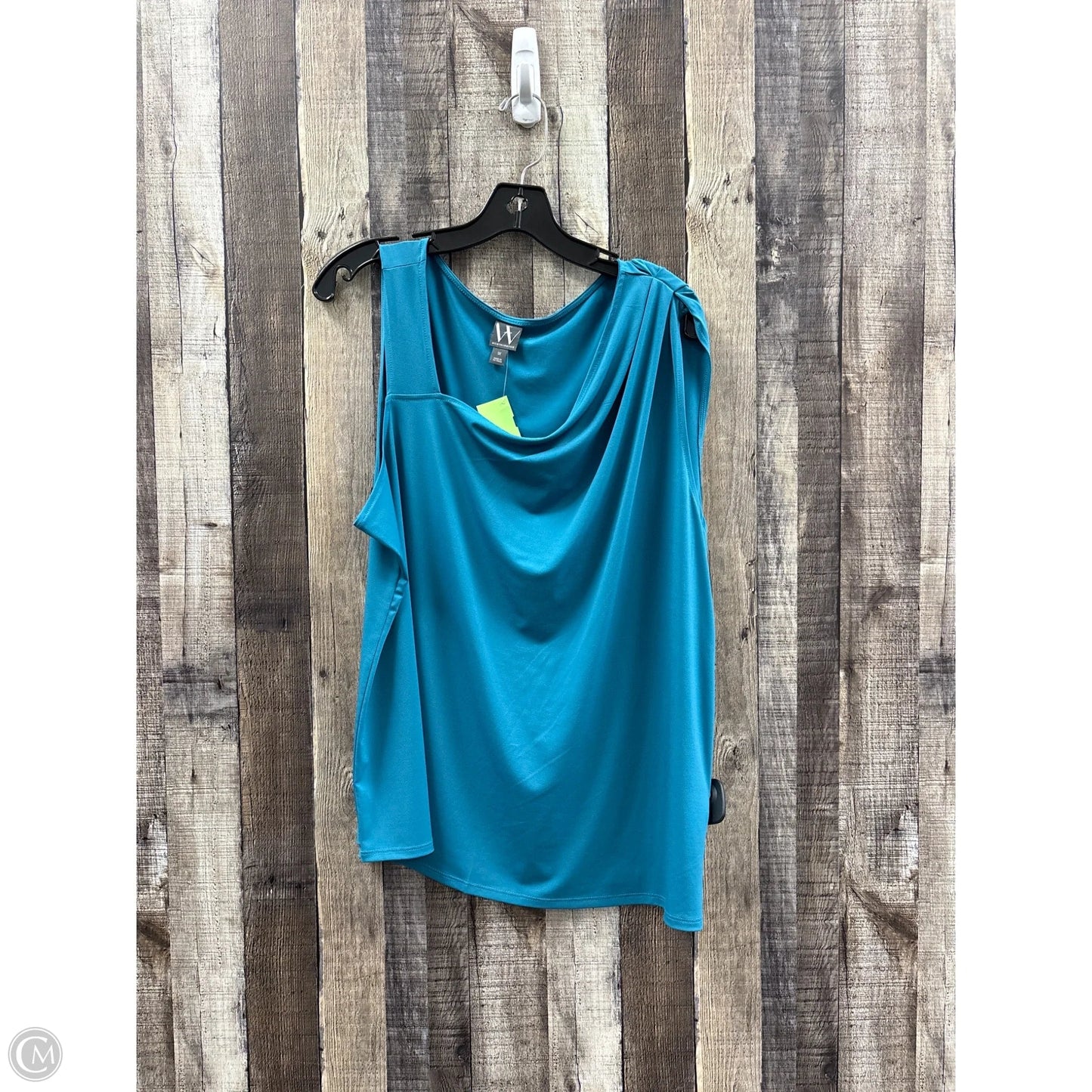 Top Sleeveless By Worthington In Blue, Size: 1x