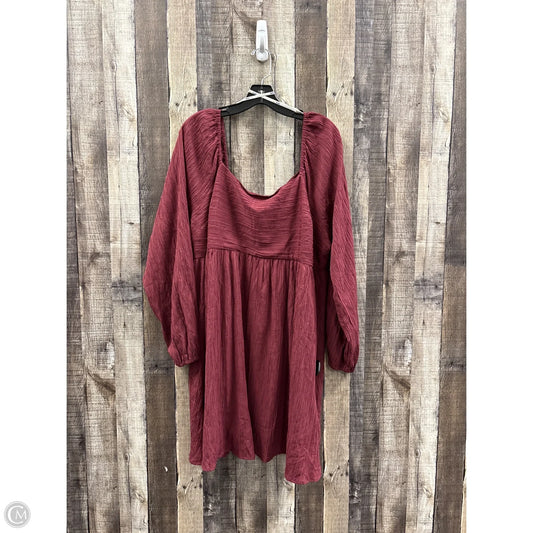 Dress Casual Midi By Arula In Maroon, Size: 2x