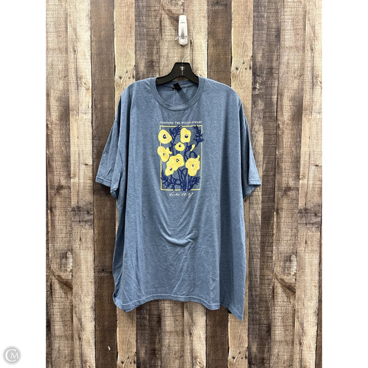 Top Short Sleeve Basic By Cme In Blue, Size: 3x