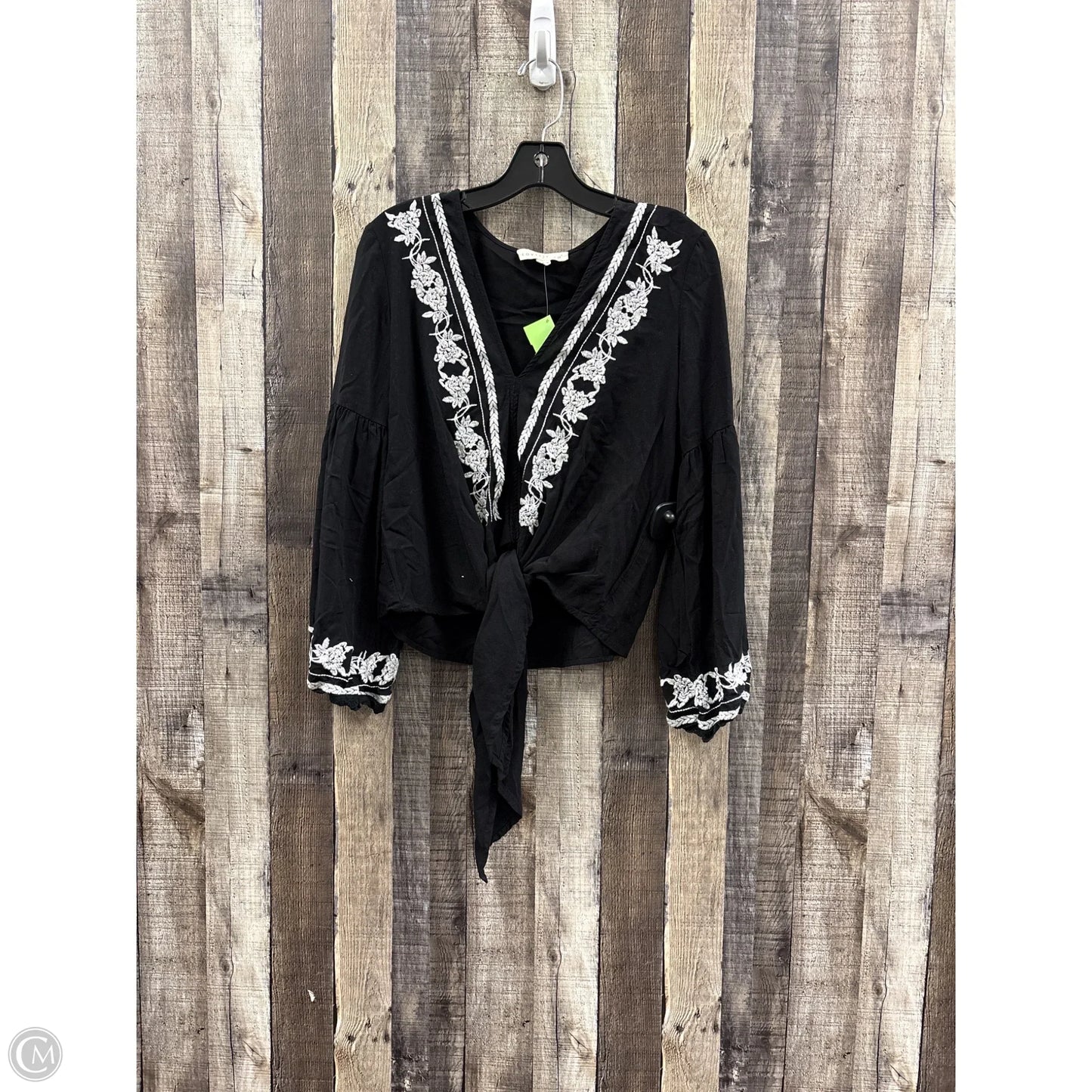Top Long Sleeve By Lovestitch In Black, Size: M