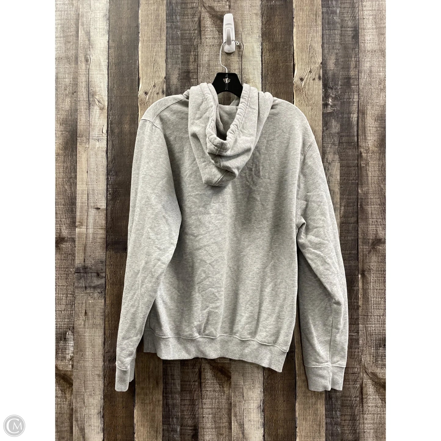 Sweatshirt Hoodie By Cme In Grey, Size: M