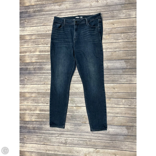 Jeans Skinny By Old Navy In Blue, Size: 14