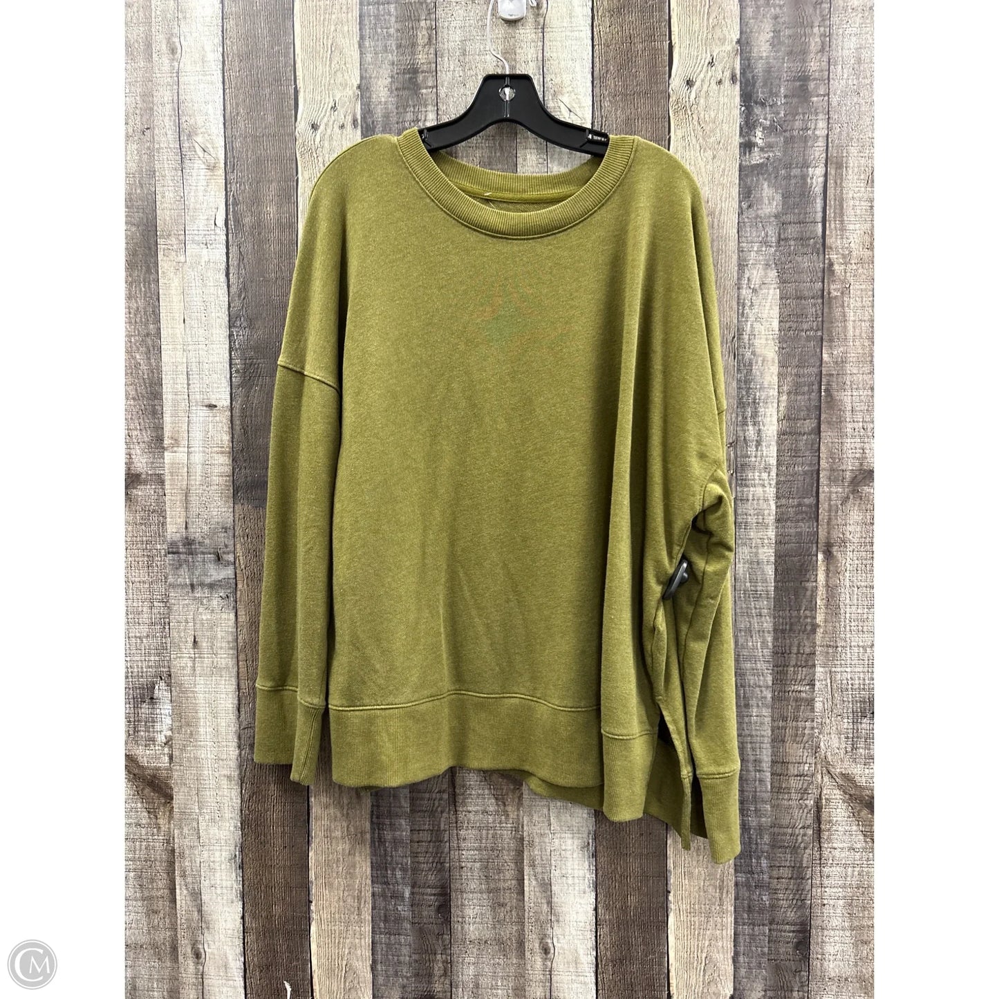 Sweatshirt Crewneck By Time And Tru In Green, Size: 3x