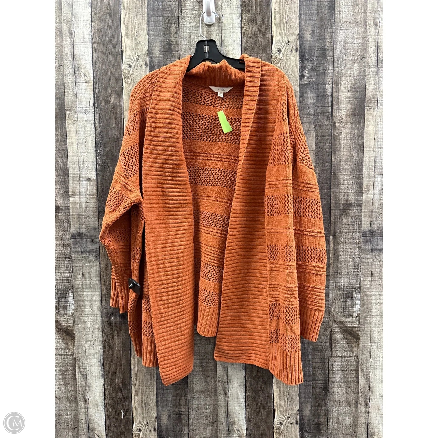 Cardigan By Terra & Sky In Orange, Size: 2x