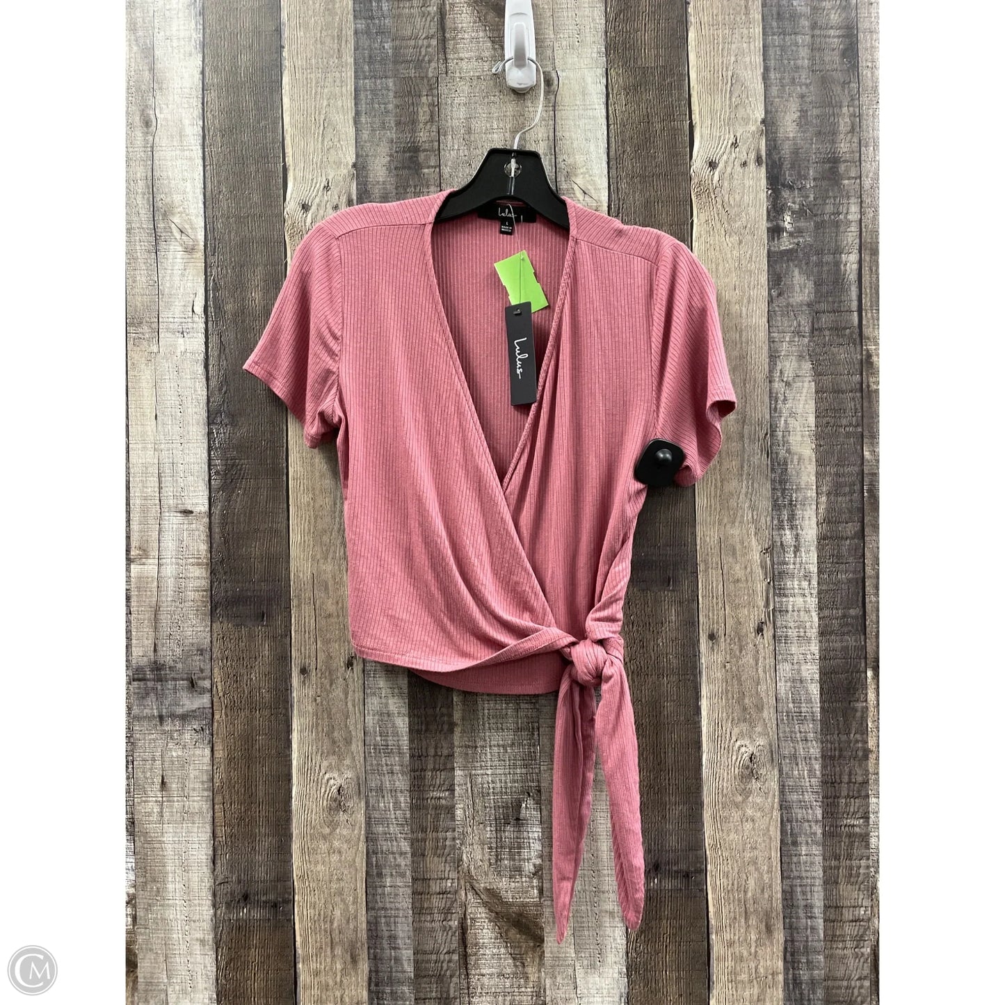 Top Short Sleeve By Lulus In Pink, Size: L