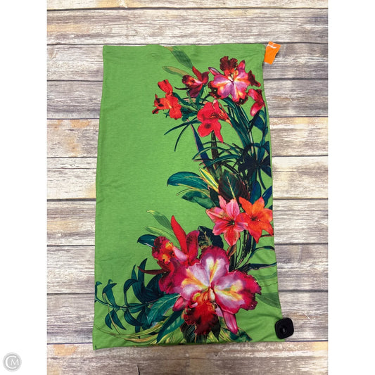 Dress Casual Short By Bisou Bisou In Floral Print, Size: L