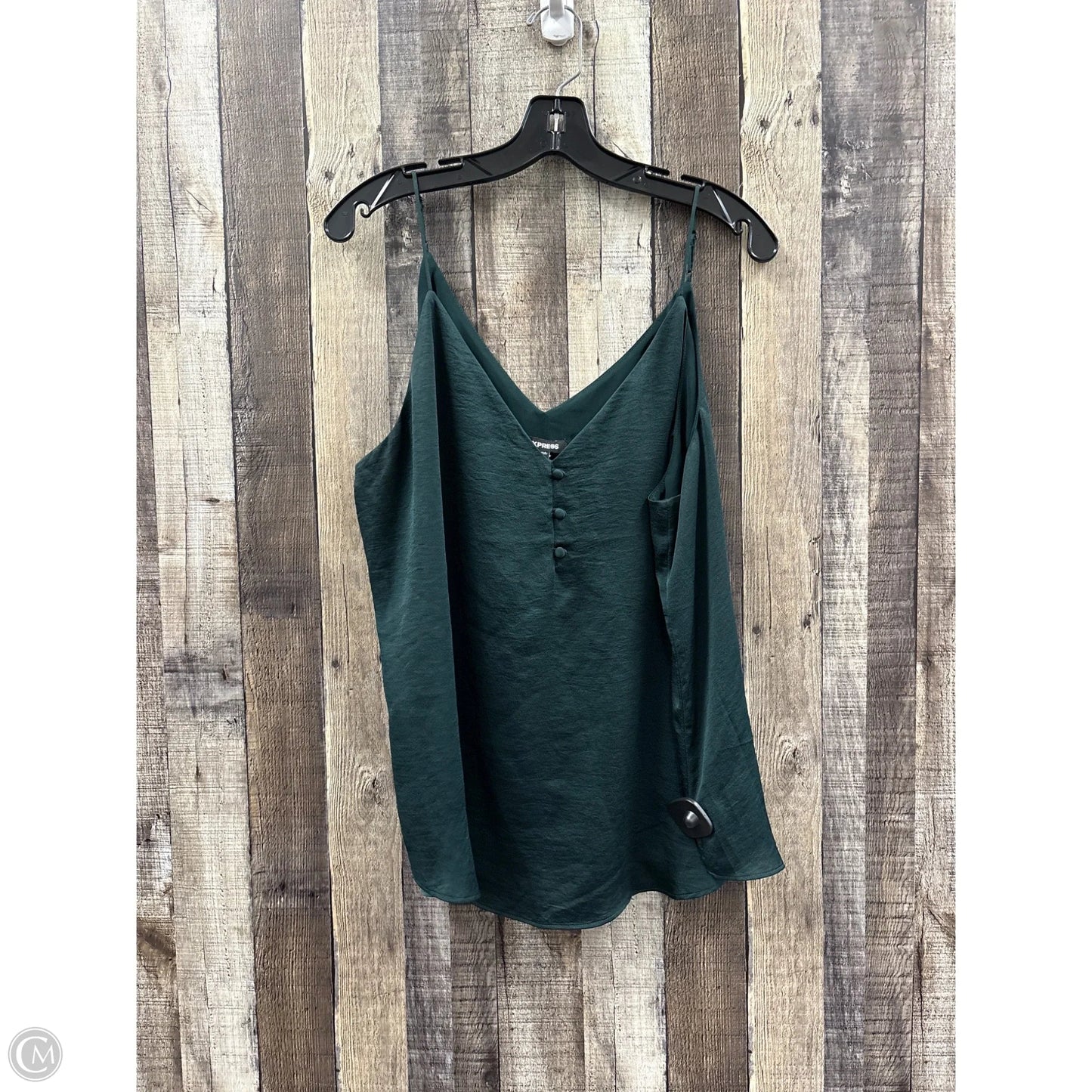 Top Sleeveless By Express In Green, Size: Xl