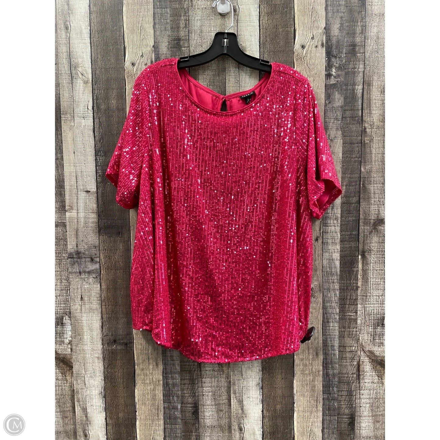 Top Short Sleeve By Torrid In Pink, Size: 2x