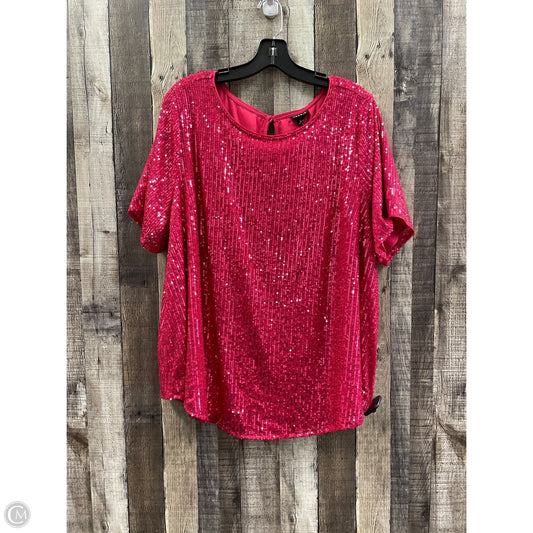 Top Short Sleeve By Torrid In Pink, Size: 2x