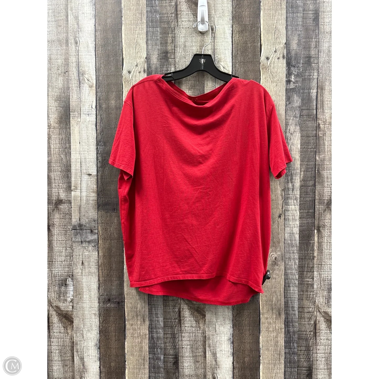 Top Short Sleeve By Lululemon In Red, Size: 10