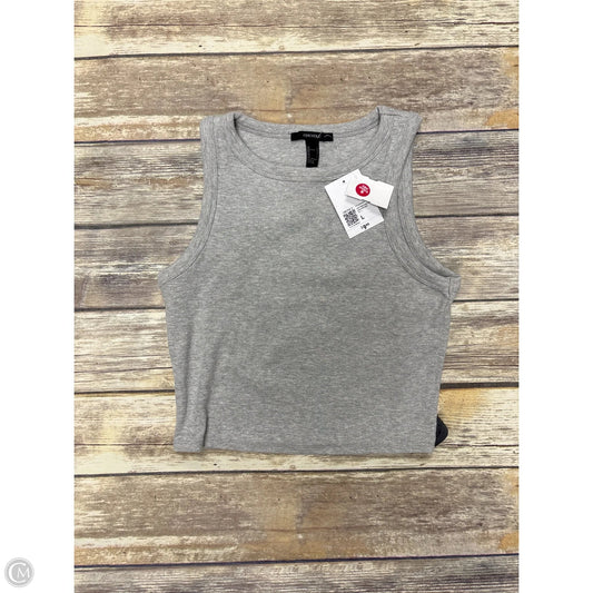Top Sleeveless Basic By Forever 21 In Grey, Size: L