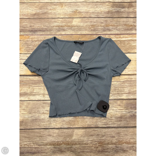 Top Short Sleeve By Shein In Blue, Size: S