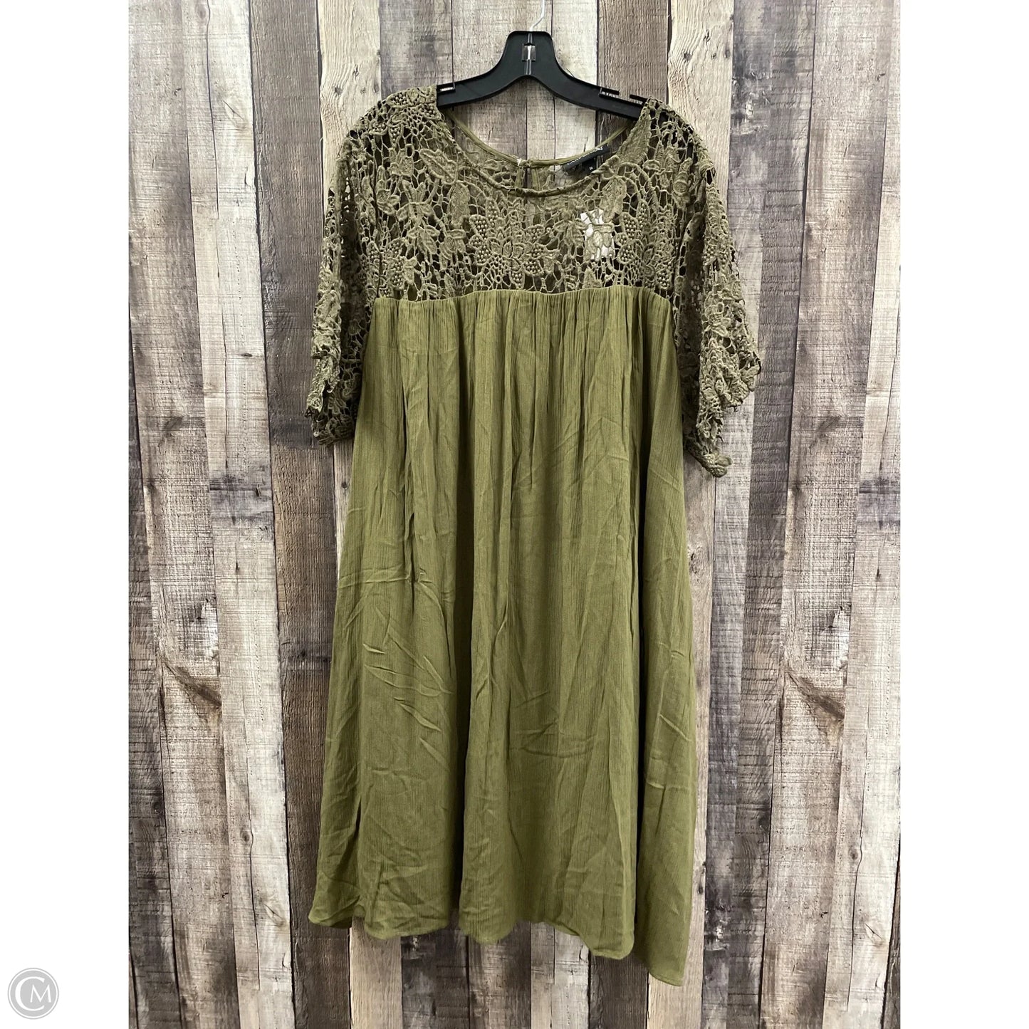 Dress Casual Short By Lane Bryant In Green, Size: 4x