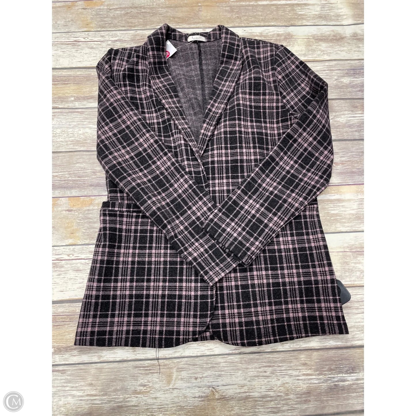 Blazer By Les Amis In Plaid Pattern, Size: L