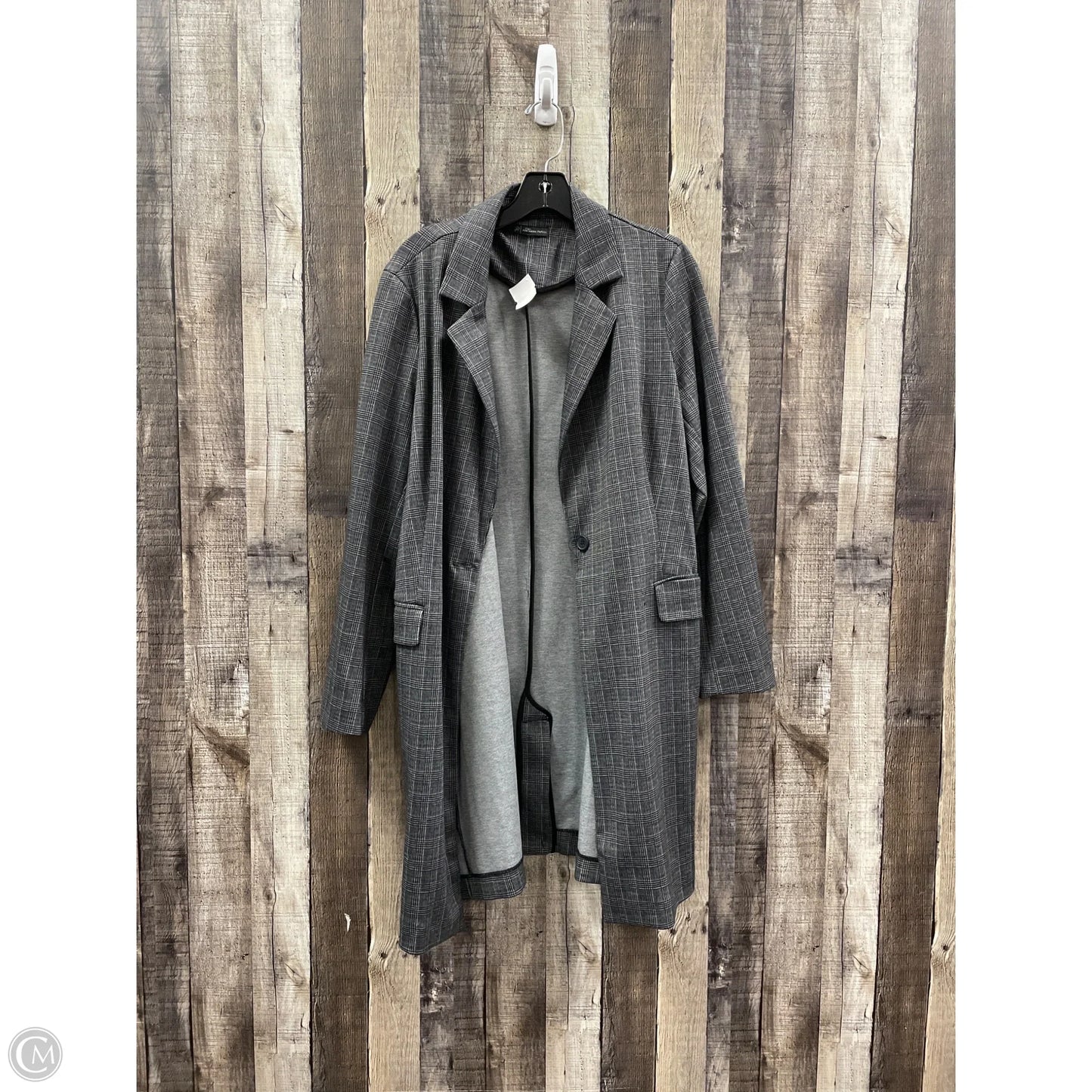 Cardigan By Adrianna Papell In Plaid Pattern, Size: S