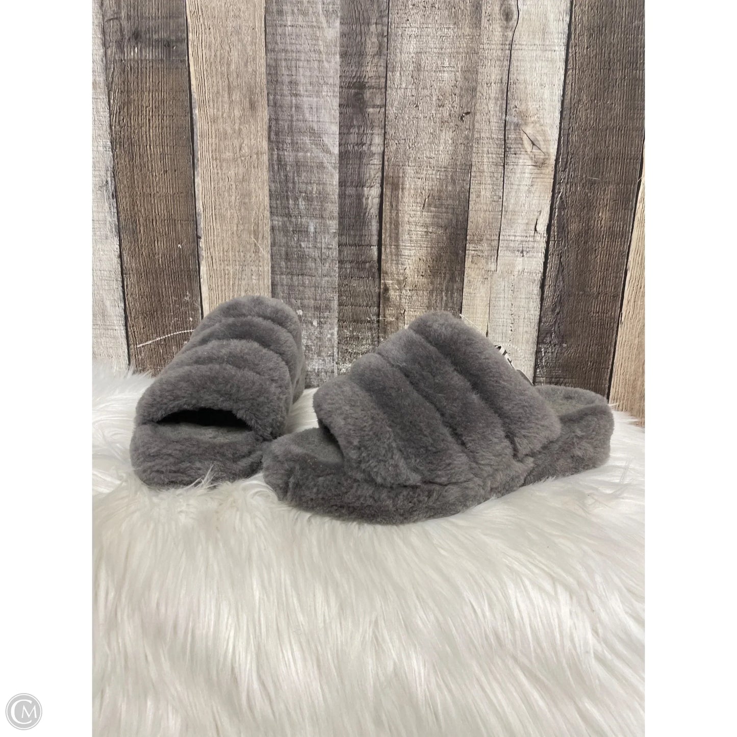 Sandals Designer By Ugg In Grey, Size: 7