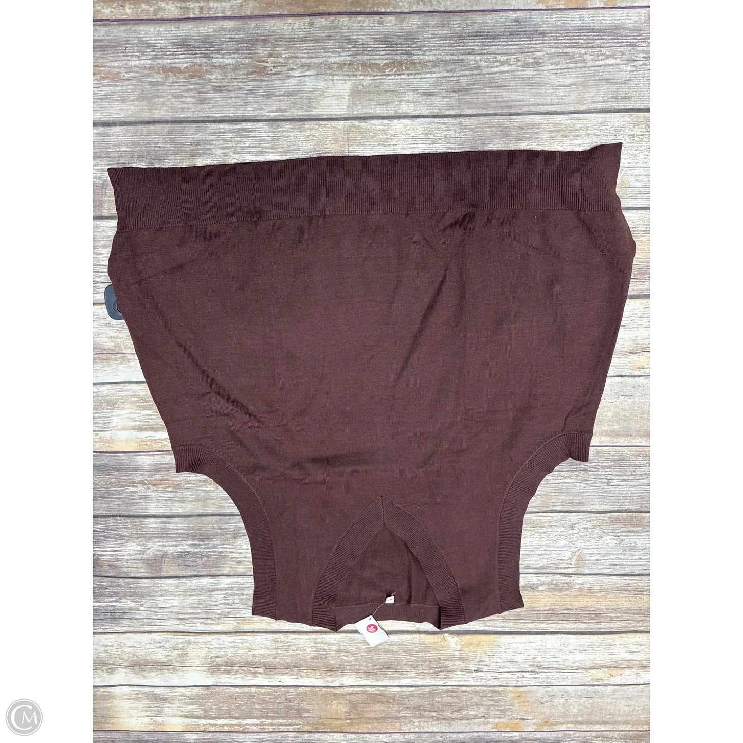 Vest Sweater By Cmf In Brown, Size: 3x