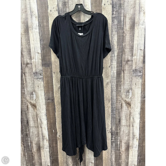 Dress Casual Midi By Lane Bryant In Black, Size: 2x