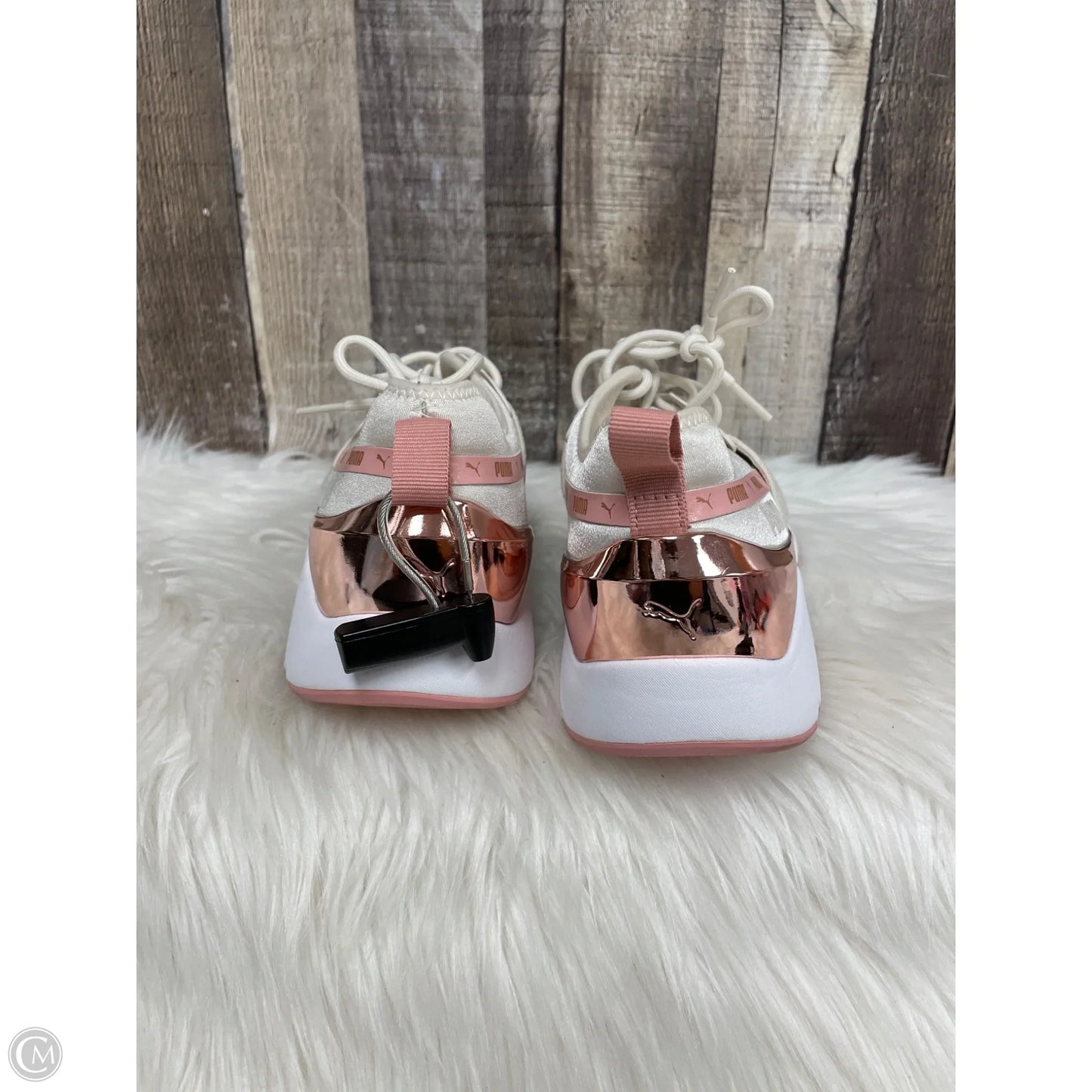 Shoes Athletic By Puma In Cream & Pink, Size: 8.5