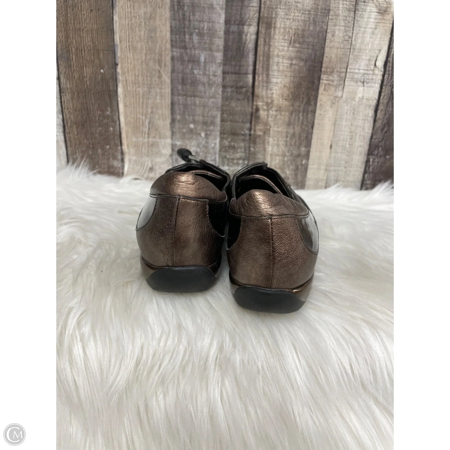 Shoes Flats By Sesto Meucci In Bronze, Size: 8