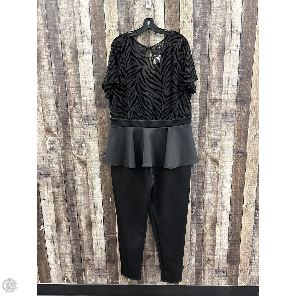 Jumpsuit By Cme In Black, Size: 3x