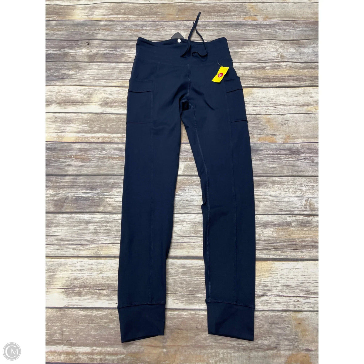 Athletic Leggings By Eddie Bauer In Navy, Size: M