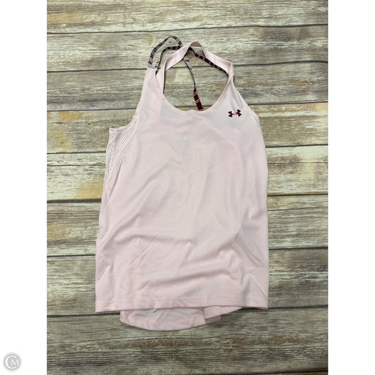 Athletic Tank Top By Under Armour In Pink, Size: S
