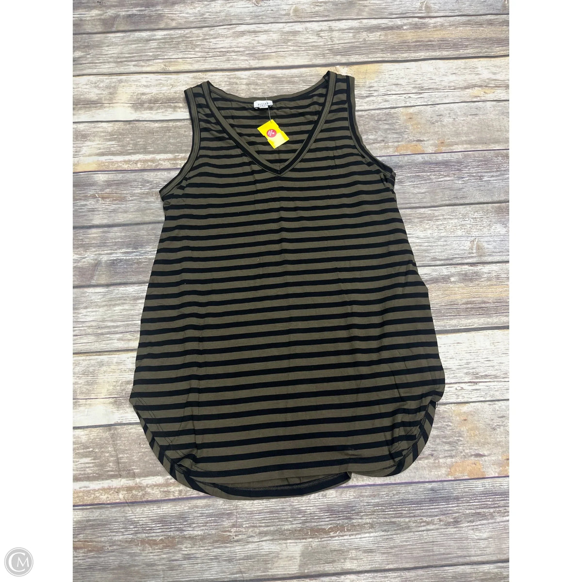 Top Sleeveless By Peyton Jensen In Striped Pattern, Size: M