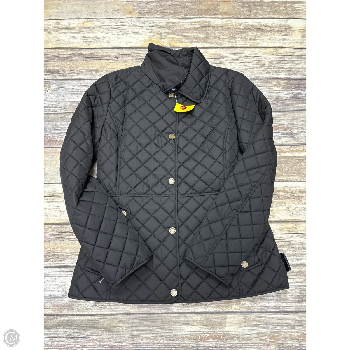 Coat Puffer & Quilted By Tommy Hilfiger In Black, Size: M