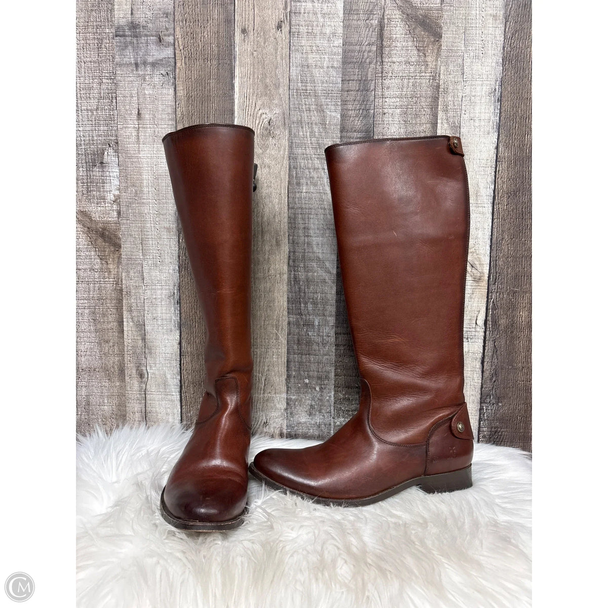 Boots Designer By Frye In Brown, Size: 11