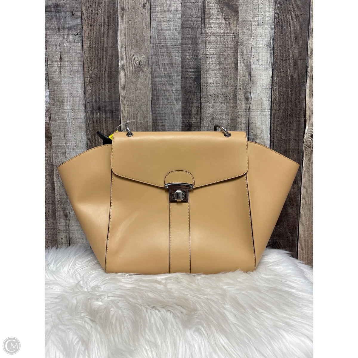 Handbag Leather By Cmb, Size: Large