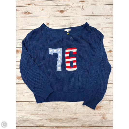 Sweater By Ultra Flirt In Blue, Size: Xl