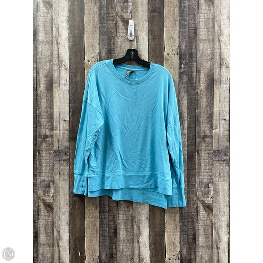 Athletic Top Long Sleeve Crewneck By Sweaty Betty In Blue, Size: Xxl